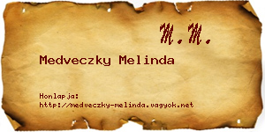 Medveczky Melinda névjegykártya