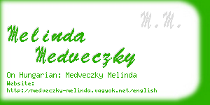 melinda medveczky business card